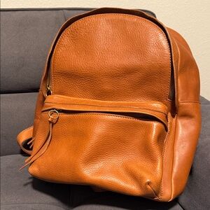 NWT Madewell Cognac Leather Backpack